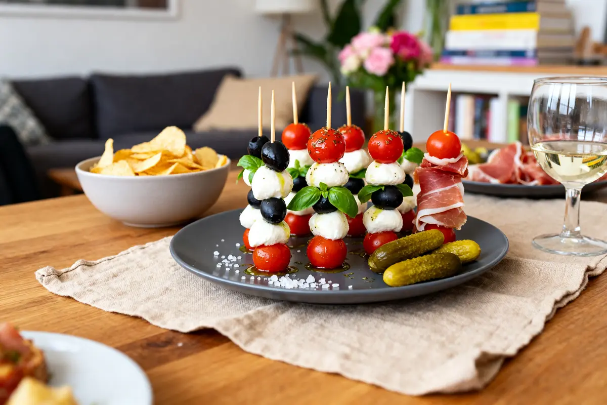 Brochettes apéritives sans cuisson : 10 idées rapides et gourmandes